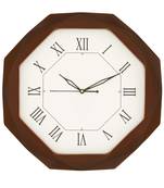 Rosewood Octangle wooden analog wall clock(33.5 cm x 33.5 cm)
