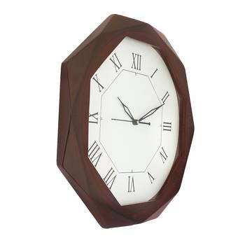 Rosewood Octangle wooden analog wall clock(33.5 cm x 33.5 cm) 4