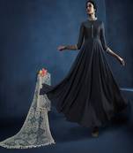 Grey resham embroidery georgette salwar