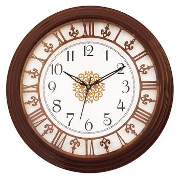 Cola Brown round wooden analog wall clock(33 cm x 33 cm) 1