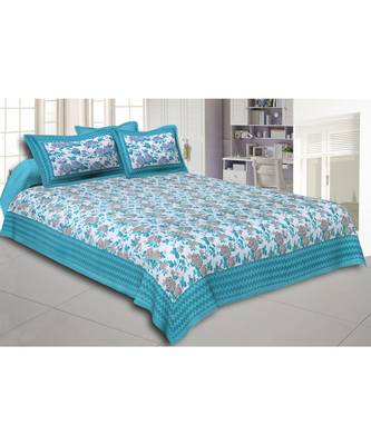 multicolor cotton floral print bed sheets 1