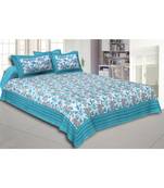multicolor cotton floral print bed sheets