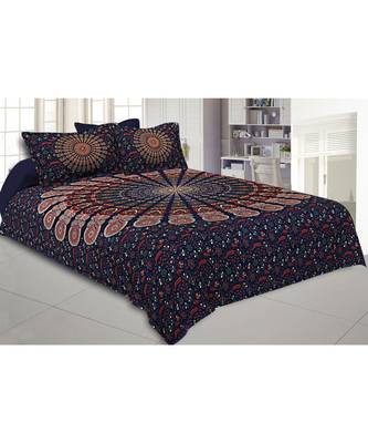 multicolor cotton floral print bed sheets 1