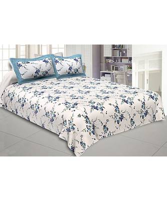 multicolor cotton floral print bed sheets 1