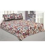 multicolor cotton floral print bed sheets
