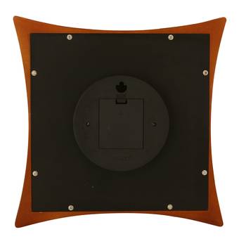 Brown square wooden analog wall clock(32.5 cm x 32.5 cm) 5