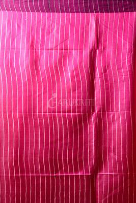 Pink Gheecha Saree With Pearl Pink Pallu 3