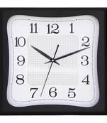 Black square wooden analog wall clock(28 cm x 28 cm)