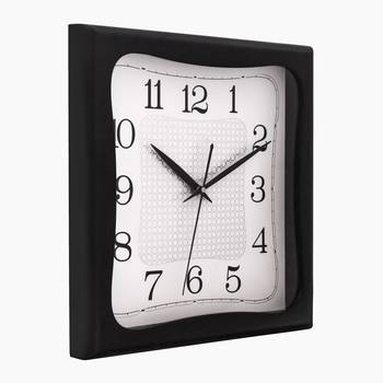 Black square wooden analog wall clock(28 cm x 28 cm) 4
