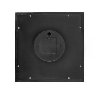 Black square wooden analog wall clock(28 cm x 28 cm) 5