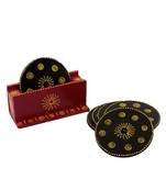 Decorative Wooden Tea Coasters(Set of 6)