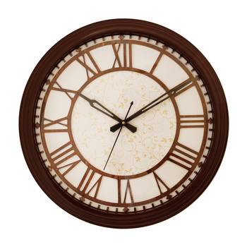 Cola Brown round wooden analog wall clock(38 cm x 38 cm) 1
