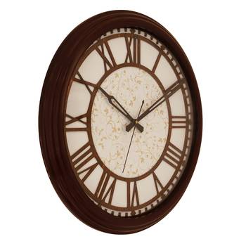 Cola Brown round wooden analog wall clock(38 cm x 38 cm) 4
