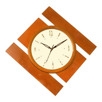 Brown kite wooden analog wall clock(40.5 cm x 40.5 cm) 1