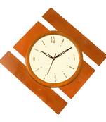 Brown kite wooden analog wall clock(40.5 cm x 40.5 cm)