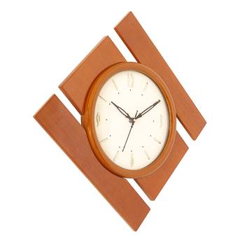 Brown kite wooden analog wall clock(40.5 cm x 40.5 cm) 4