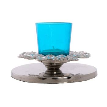 Fancy Flower Shape Crystal Tea Light Holder 2