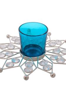 Elegant Star Shape Crystal Tea Light Holder
