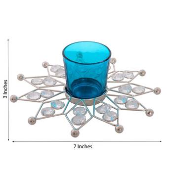 Elegant Star Shape Crystal Tea Light Holder 3