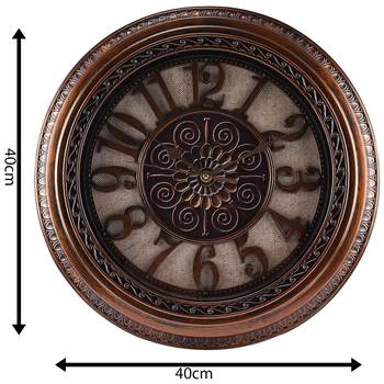 Decorative Analog Brown Wall Clock 2