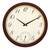 Rosewood round wooden analog wall clock(40.5 cm x 40.5 cm)