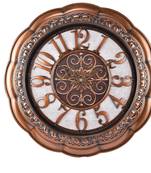 Decorative Analog Black and Brown Wall Clock