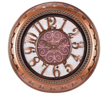 Decorative Analog Black and Brown Wall Clock 1