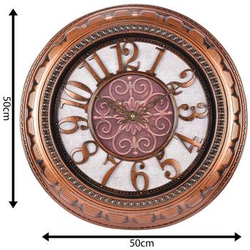 Decorative Analog Black and Brown Wall Clock 2