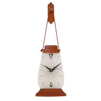 Brown vertical wooden analog wall clock(52 cm x 18 cm) 1