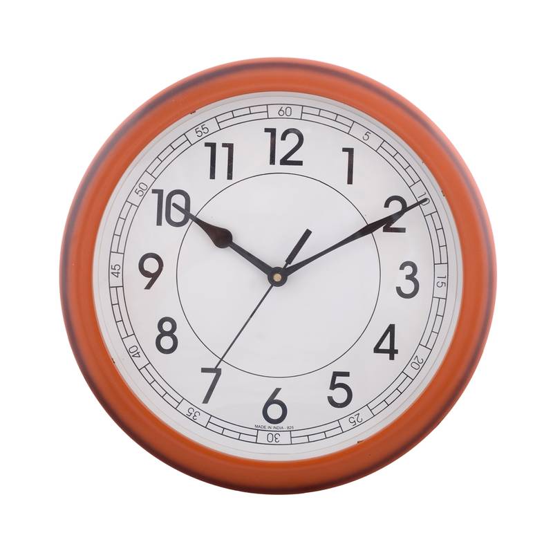Decorative Retro Round Orange Wall Clock eCraftIndia 3081627