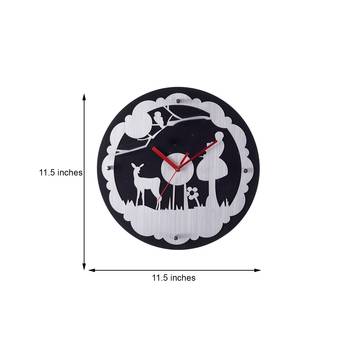 Decorative Analog Black Round Wall Clock 2