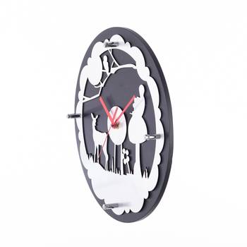 Decorative Analog Black Round Wall Clock 3