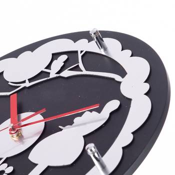 Decorative Analog Black Round Wall Clock 4