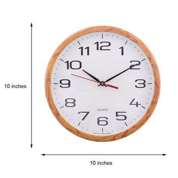 Decorative Retro Round Brown Wall Clock 3