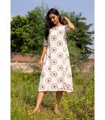 white woven cotton stitched dresses