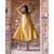 yellow woven cotton stitched dresses
