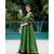 green woven cotton stitched dresses
