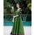 green woven cotton stitched dresses