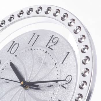 Decorative Analog Silver Round Wall Clock 4