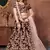Exquisite Maroon Thread, Dori & Sequins Embroidered Velvet Semi Stitched bridal lehenga