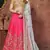 Engaging Pink Thread, Dori & Sequins Embroidered Silk Semi Stitched Party wear lehenga
