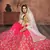 Engaging Pink Thread, Dori & Sequins Embroidered Silk Semi Stitched Party wear lehenga