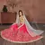 Engaging Pink Thread, Dori & Sequins Embroidered Silk Semi Stitched Party wear lehenga