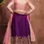 Pleasant Purple Sequins Embroidered Silk Wedding & Party Wear Lehenga