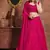Marvelous Rani Pink Zari, Sequins, and Dori Embroidered Georgette Semi Stitched Lehenga