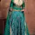 Soothing Turquoise Embroidered Art Silk Semi Stitched Wedding lehenga