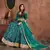 Soothing Turquoise Embroidered Art Silk Semi Stitched Wedding lehenga