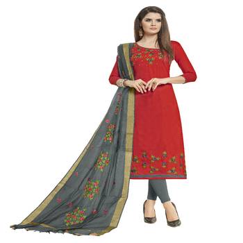 Maroon embroidered cotton salwar 2