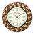 Analog Wooden Wall Clock with Wooden blocks (Brown|18*18inch)