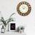 Analog Wooden Wall Clock with Wooden blocks (Brown|18*18inch)